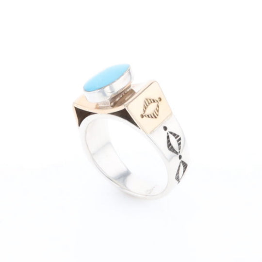 Bezel Set Turquoise Ring