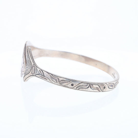 Halibut Fish Engraved Cuff Bracelet