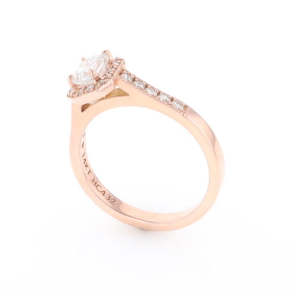Princess Cut Diamond Halo Ring