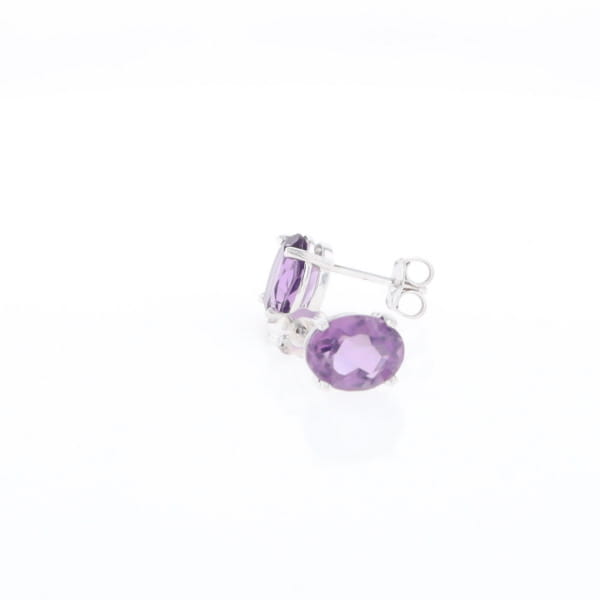 Amethyst Stud Earrings