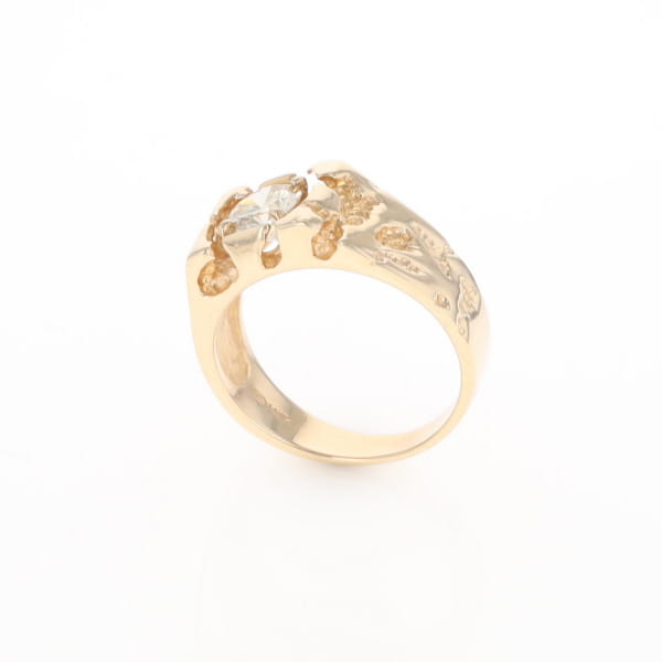 Men's Faux Nugget Style Diamond Ring