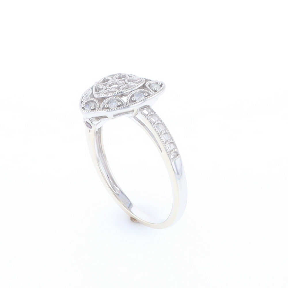 Open Heart Filigree Ring