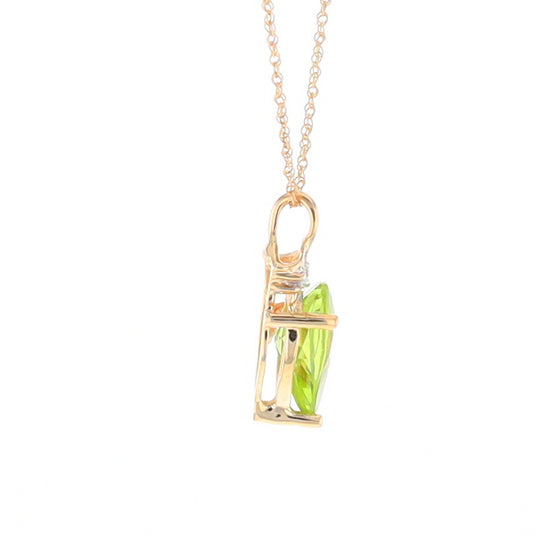 Pear-Shaped Peridot Necklace