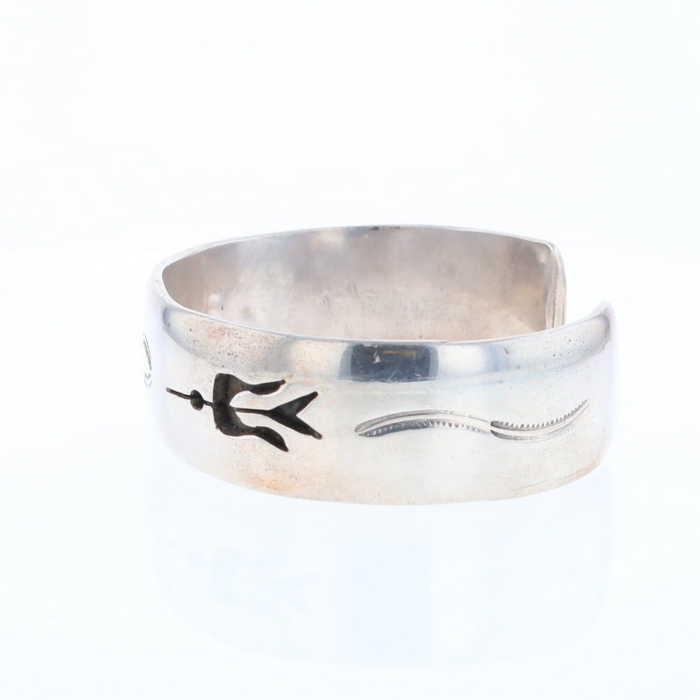 Native Silver Bird Cuff Bracelet