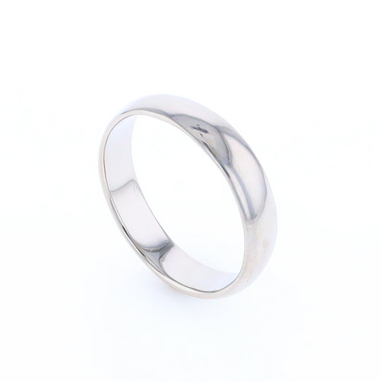 White Gold Standard Fit Wedding Band