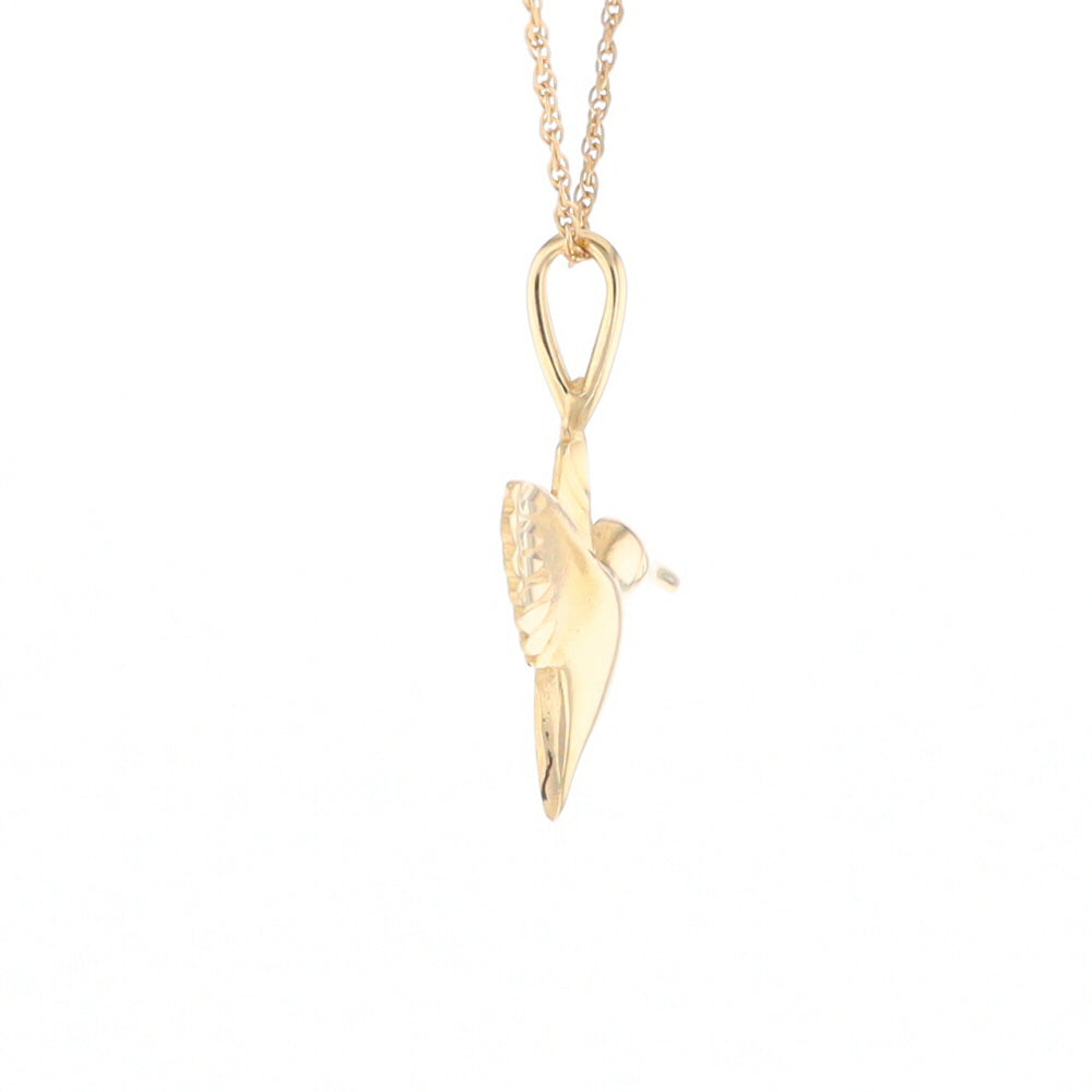 Gold Hummingbird Charm