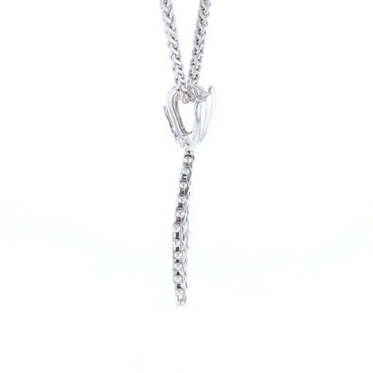 Woven White Gold Pendant