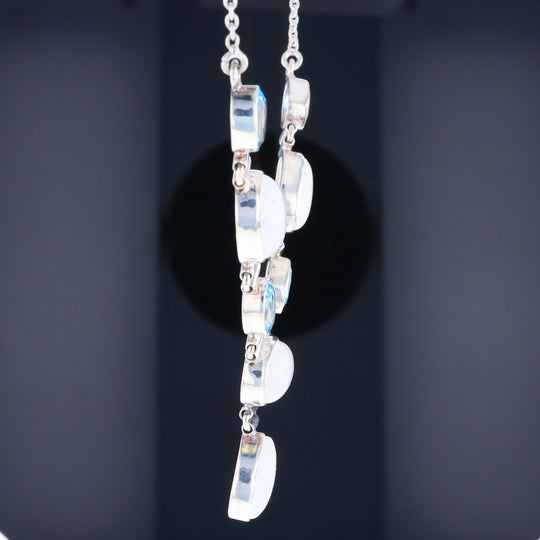 Moonstone & Blue Topaz Necklace