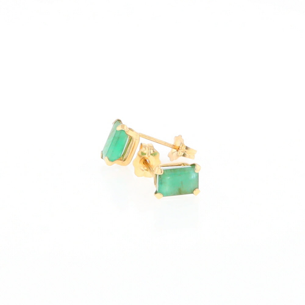 Emerald Stud Earrings