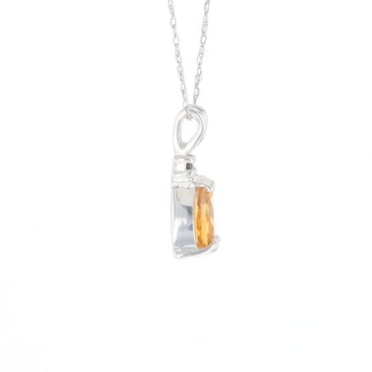 Citrine Pear Pendant