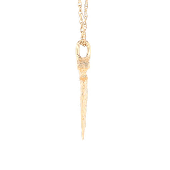 Gold Arrowhead Pendant