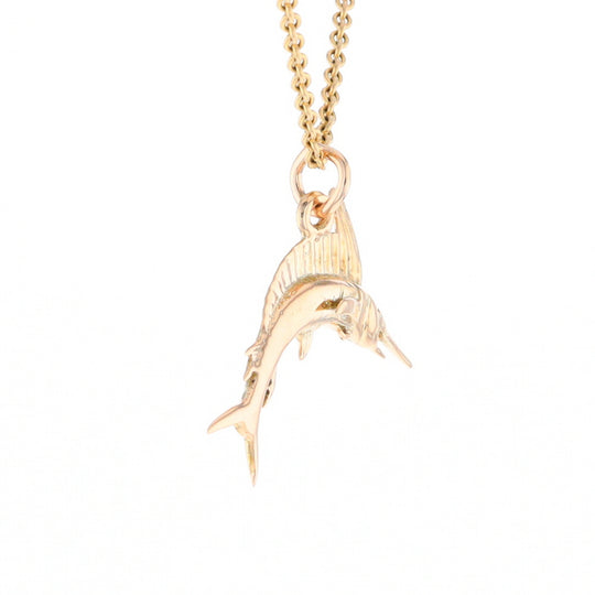 Gold Sailfish Pendant