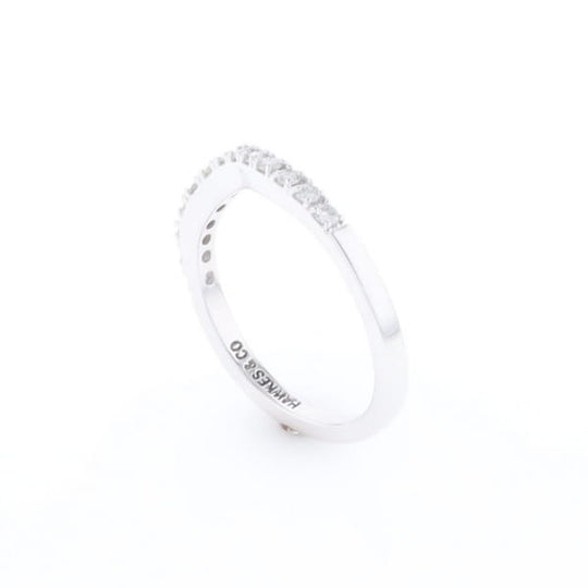 Diamond Contour Wedding Band