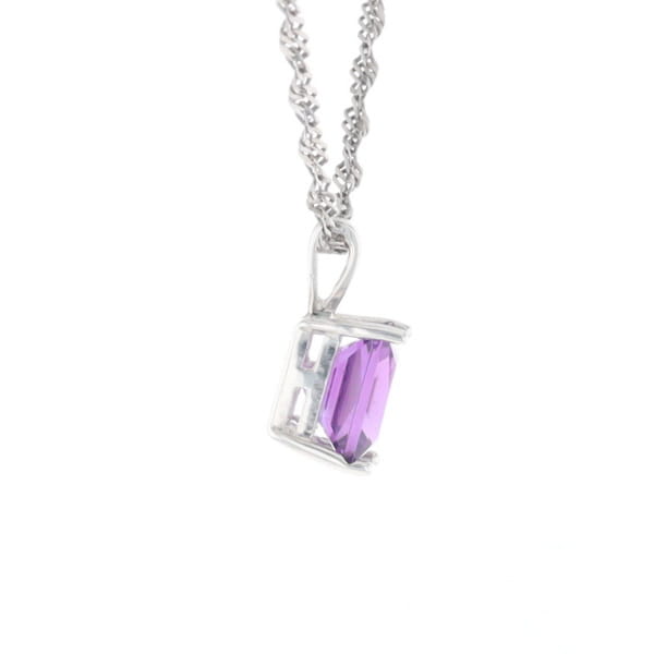 Amethyst Solitaire Pendant