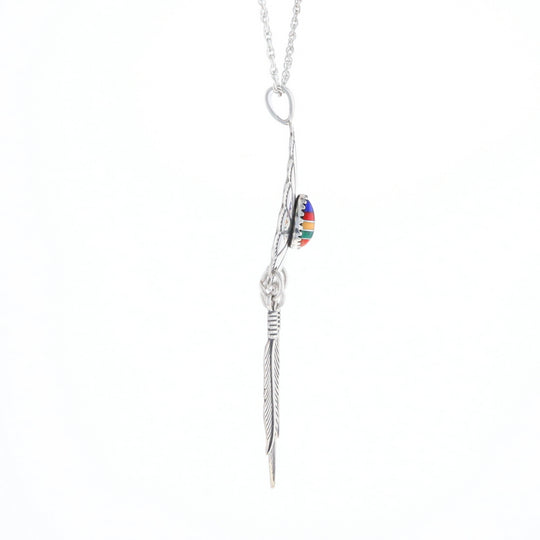 Native Feather Dangle Pendant