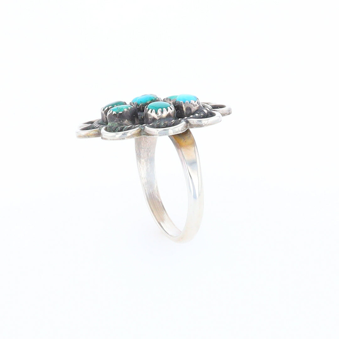 Turquoise Flower Ring