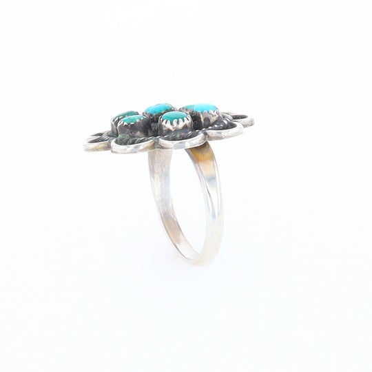 Turquoise Flower Ring