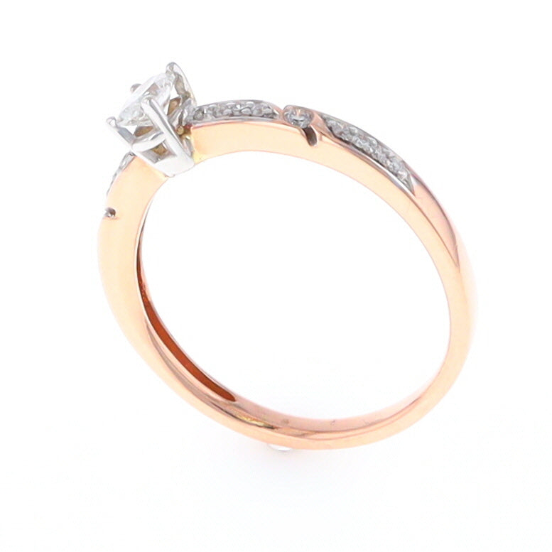 Rose Gold Oval Diamond Engagement Ring