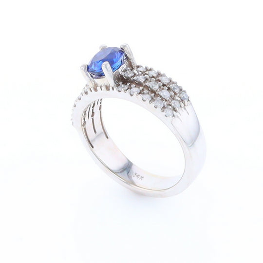 Sapphire Triple Band Ring