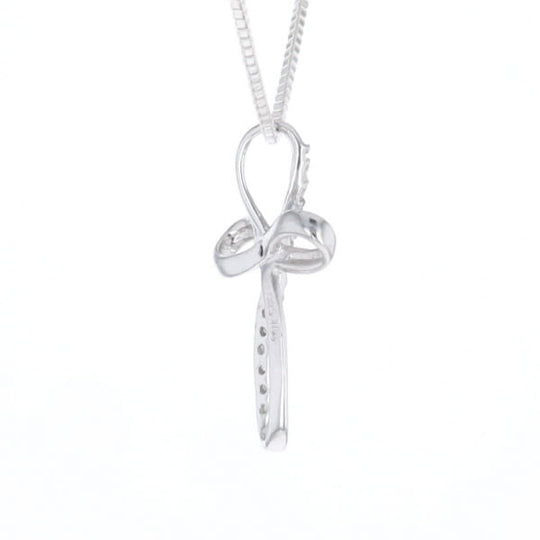 Open Loop Cross Necklace