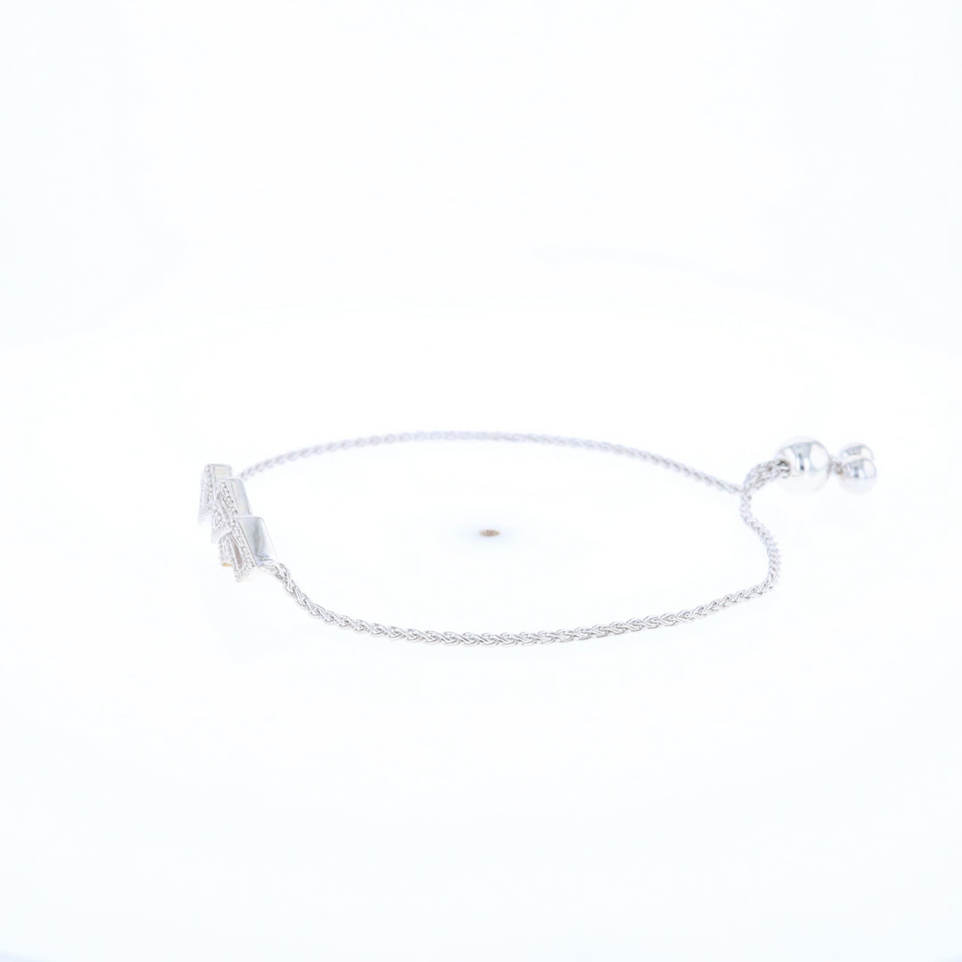 Bypass Diamond Bolo Bracelet