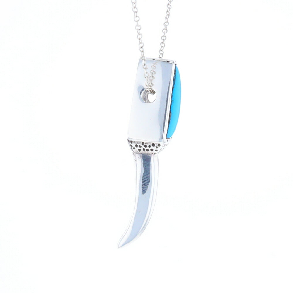 Turquoise Talon Inlaid Pendant