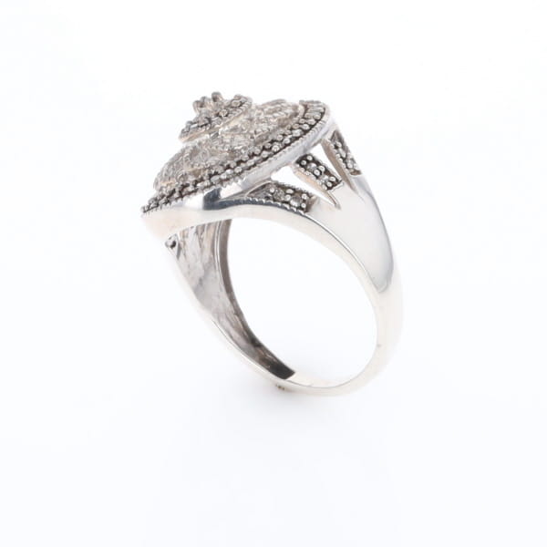 Open Work Filigree Design Ring
