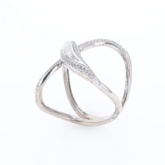 Dramatic Bypass Diamond Ring