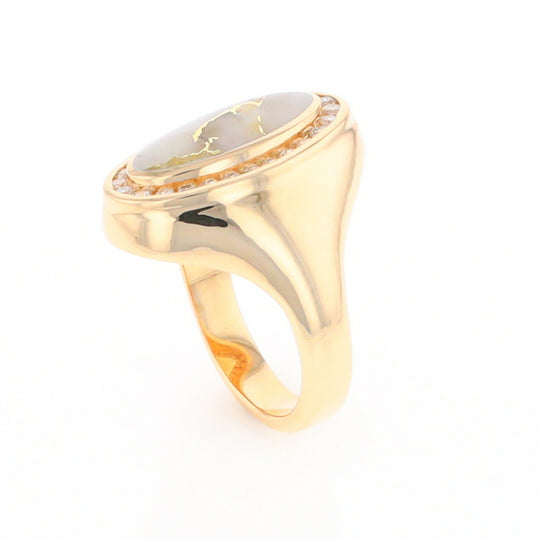 Gold Quartz Ring Lady’s