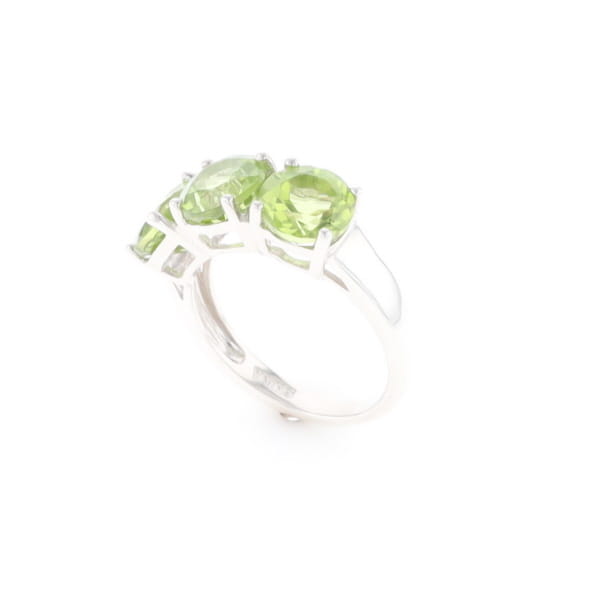 Triple Peridot Ring