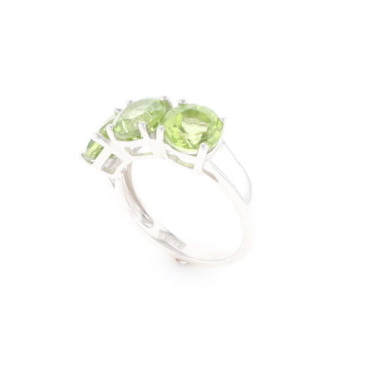 Triple Peridot Ring