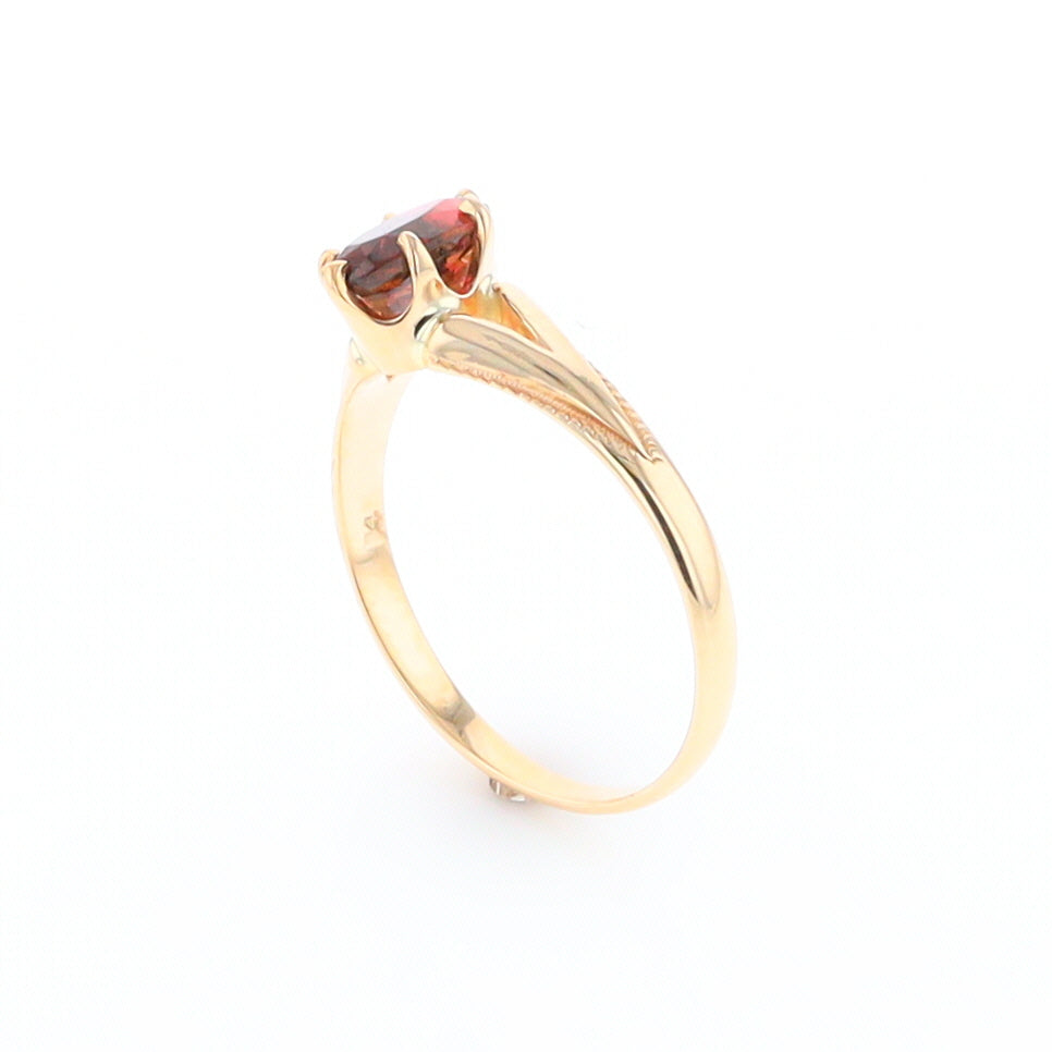 Oval Solitaire Tourmaline Ring