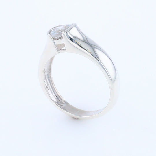 Cubic Zirconia Solitaire Ring