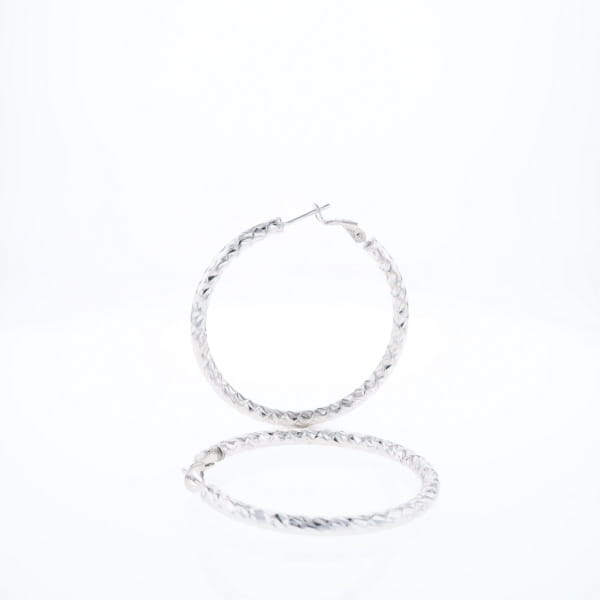 Diamond Cut Hoops