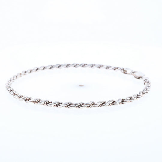 Silver Rope Bracelet