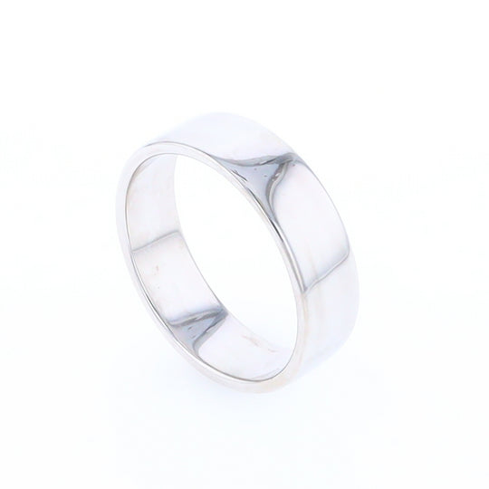 White Gold Wedding Band