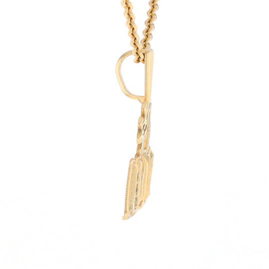 Yellow Gold #1 Mom Pendant