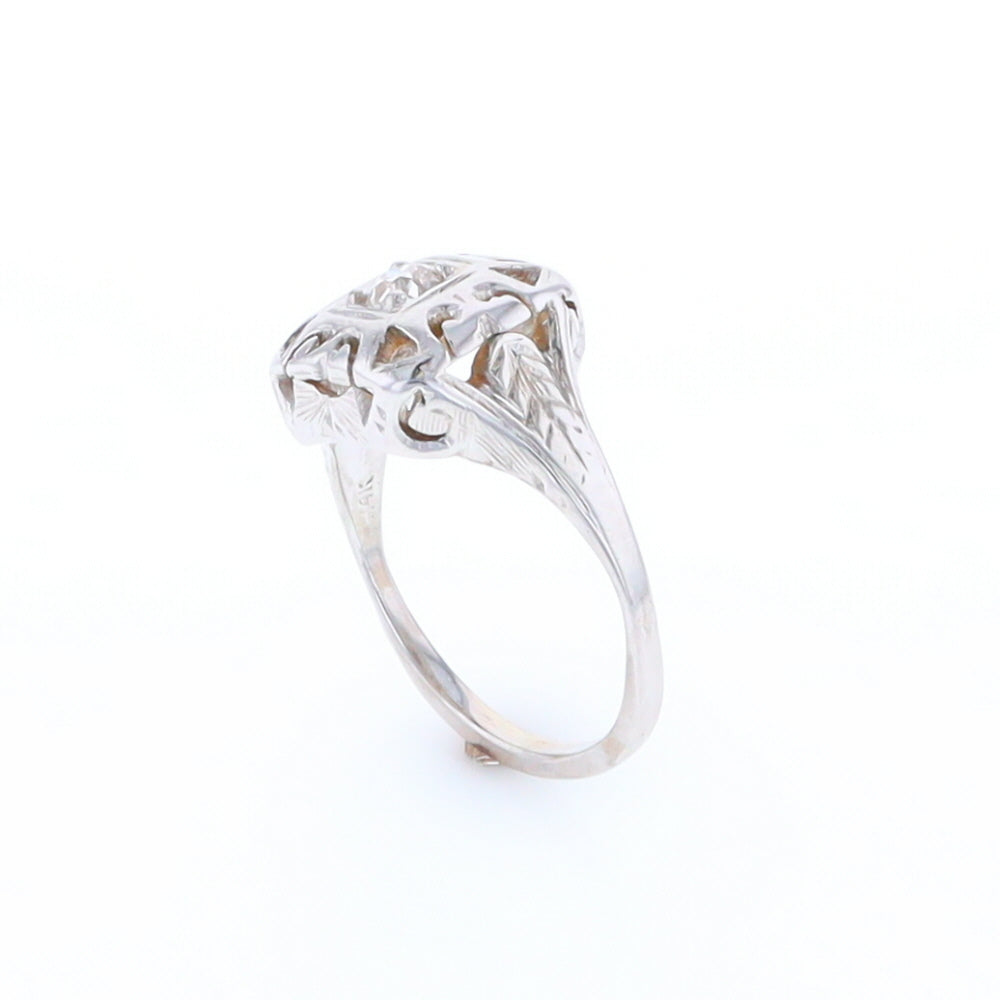 Vintage Square Top Diamond Ring