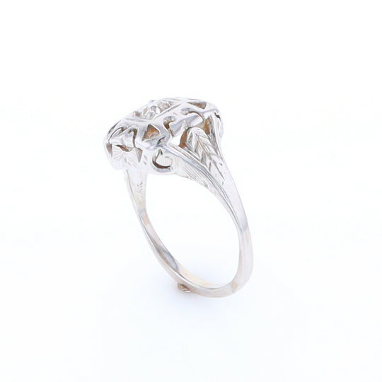 Vintage Square Top Diamond Ring