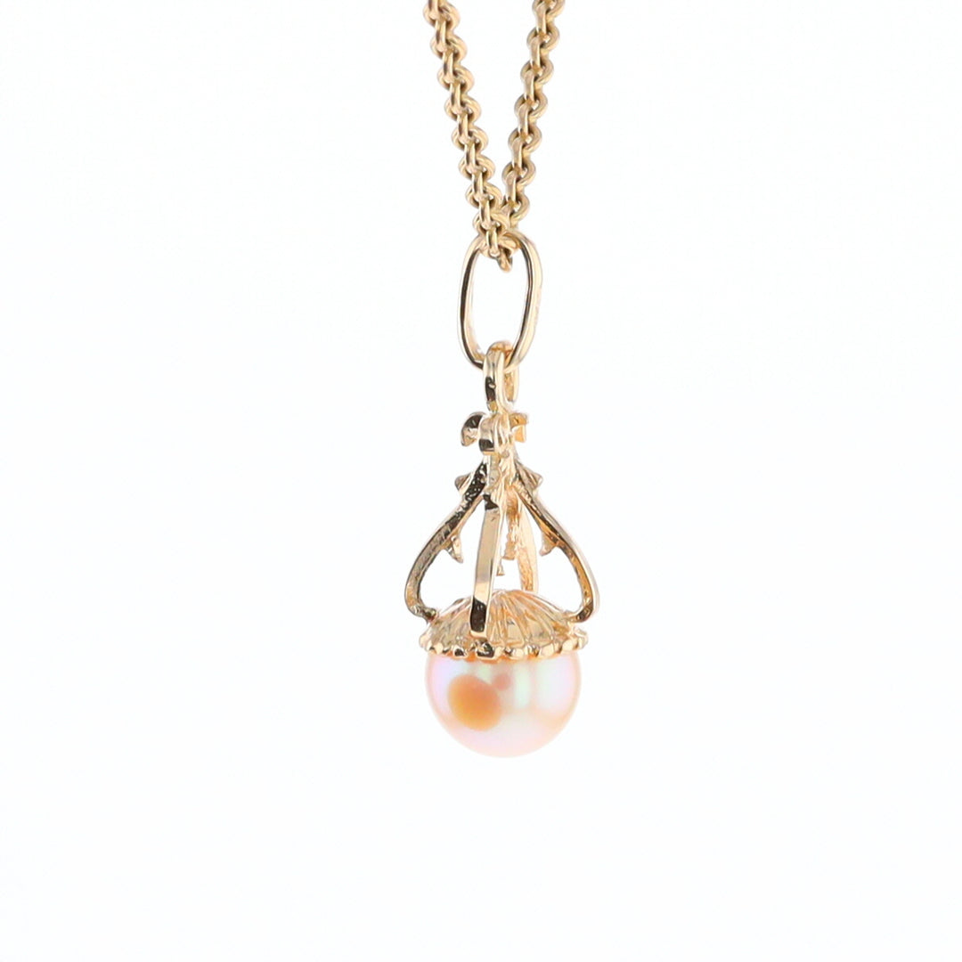 Swirl Chandelier Pearl Pendant