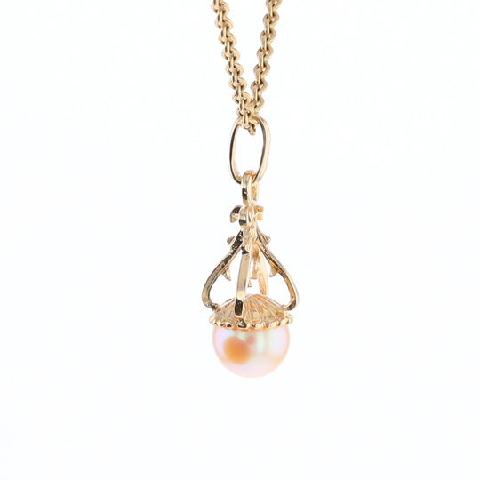 Swirl Chandelier Pearl Pendant