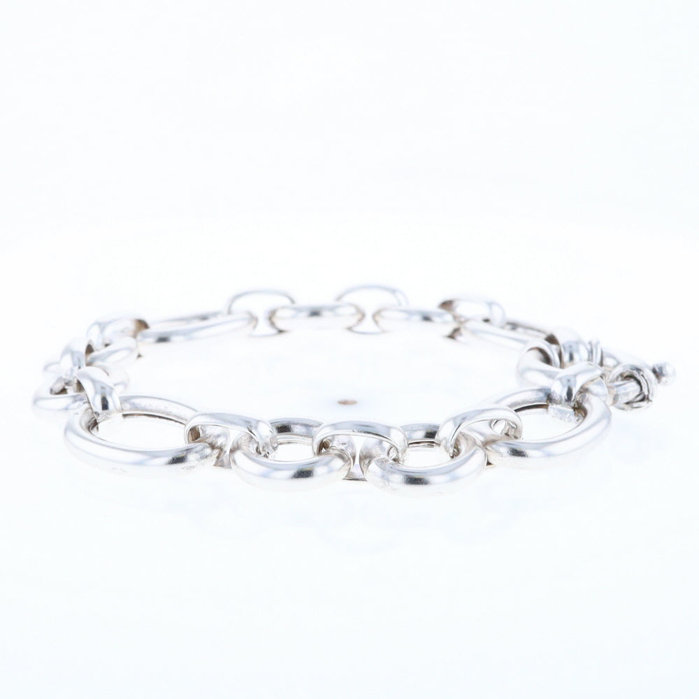 Sterling Silver Open Cable Link Bracelet