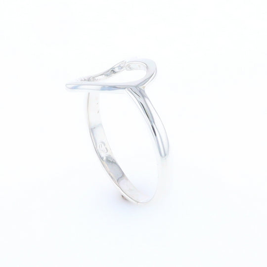 Sterling Silver Open Heart Ring