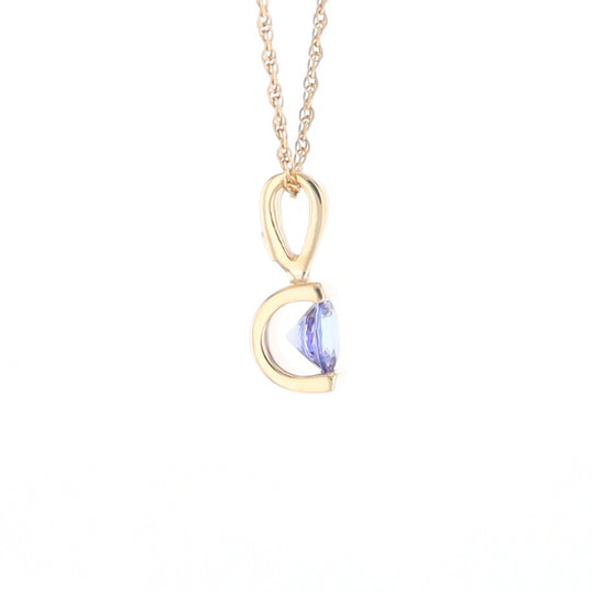 Solitaire Tanzanite Pendant