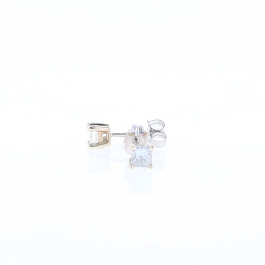 0.43ctw Princess Cut Diamond Stud Earrings