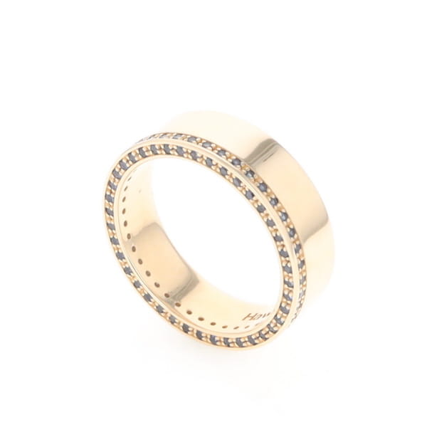 Men's Blue Sapphire Wedding Band Contemporary Design