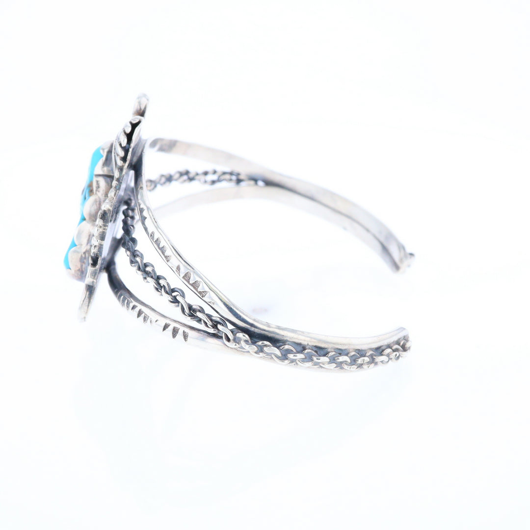 Sharon Cisco Native American Navajo Turquoise Cuff Bracelet