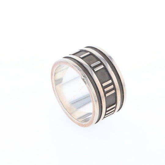 Tiffany & Co Sterling Silver Roman Numerals Ring