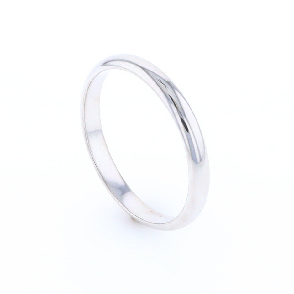 White Gold Standard Fit Wedding Band