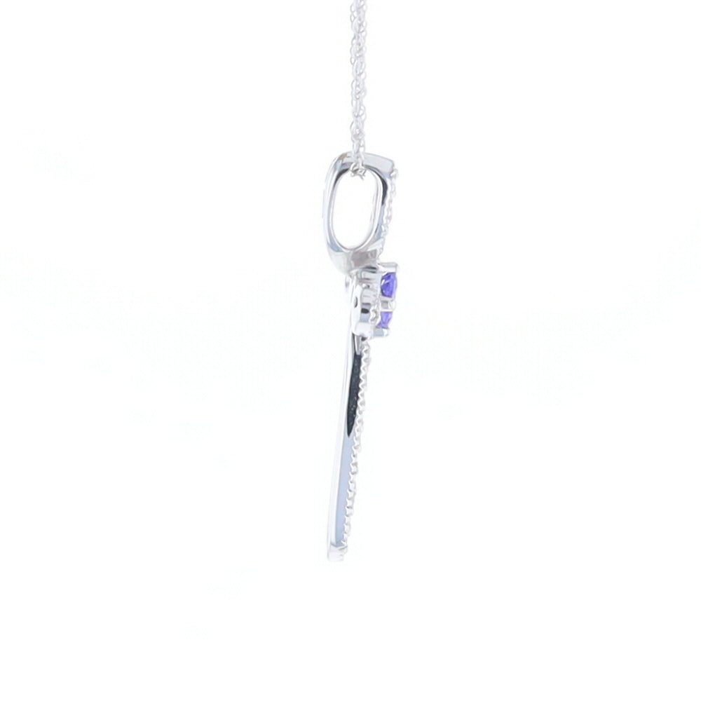 Tanzanite Cross Necklace
